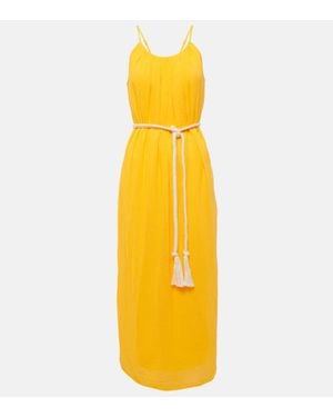 Velvet Lorelei Cotton Maxi Dress - Yellow
