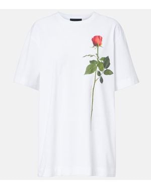 Simone Rocha Printed Cotton Jersey T-Shirt - White
