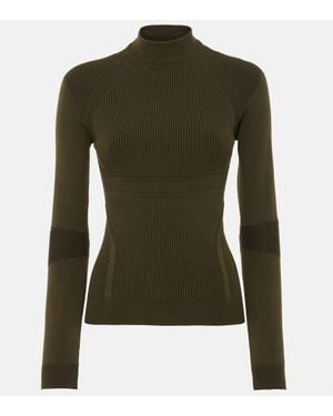 Loro Piana Top De Mezcla De Seda Acanalada - Verde