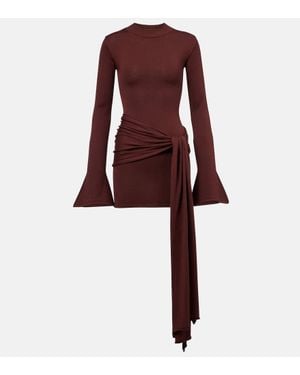 AYA MUSE Minikleid Aus Seide Und Baumwolle - Rot