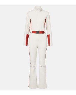 Yves Salomon Belted Ski Suit - White