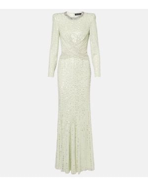 Jenny Packham Macelline Sequined Gown - White