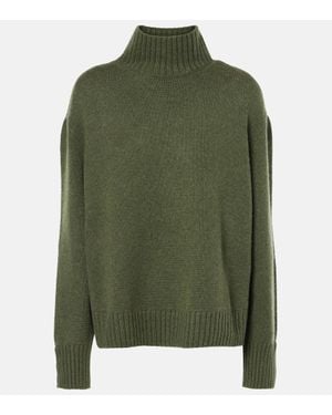 Loro Piana Pull A Col Roule Parksville En Cachemire - Vert
