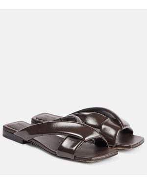 Bottega Veneta Sandalen Riva Aus Leder - Braun