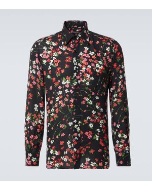 Tom Ford Hemd Aus Seide - Schwarz