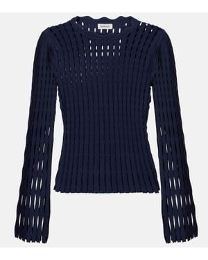 Jonathan Simkhai Top Aus Strick - Blau