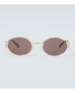 Gucci Runde Sonnenbrille Gg - Braun