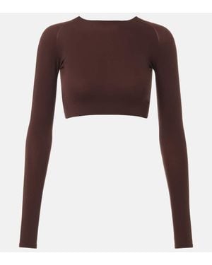 Alaïa Crop Top - Brown