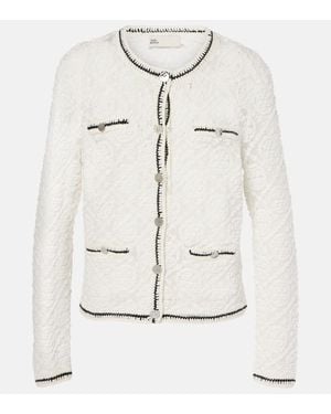 Tory Burch Cardigan Kendra Aus Baumwolle - Weiß
