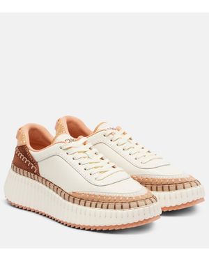 Chloé Sneakers Nama Aus Mesh - Natur