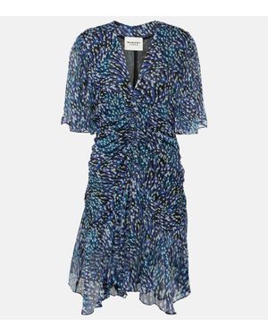 Isabel Marant Bedrucktes Minikleid Vivienne - Blau