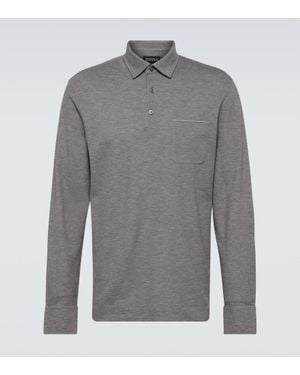ZEGNA Polopullover Aus Baumwolle - Grau