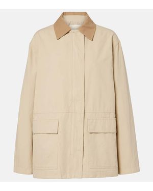 Velvet Jacke Rosa Aus Baumwoll-Gabardine - Natur