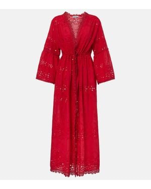 Melissa Odabash Tallulah Embroidered Cotton Kaftan