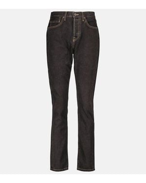 Wardrobe NYC Jeans Slim A Vita Alta - Nero