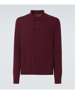 Rubinacci Cashmere Polo Shirt - Purple