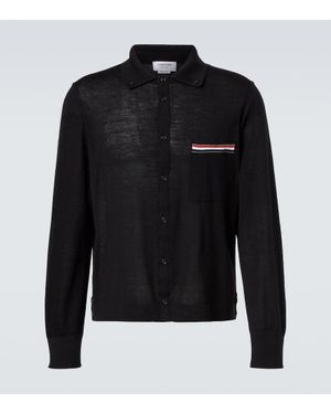Thom Browne Cardigan Rwb Aus Schurwolle - Schwarz
