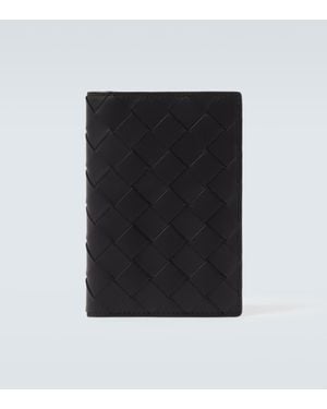Bottega Veneta Kartenetui Intrecciato Aus Leder - Schwarz