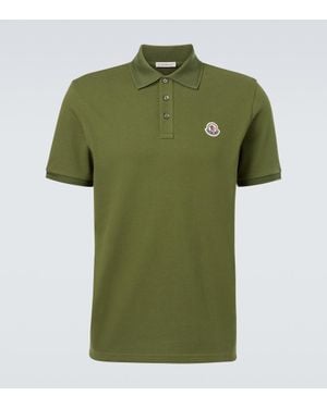 Moncler Polohemd Aus Baumwolle - Grün