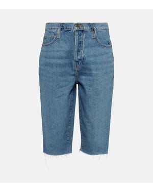FRAME Shorts The Cycling De Denim - Azul