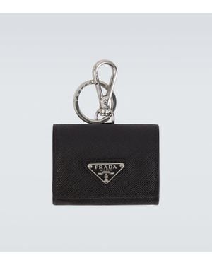 Prada Huelle Fuer Airpods Aus Saffiano-Leder - Schwarz