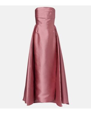 Solace London Robe Aus Satin - Rot