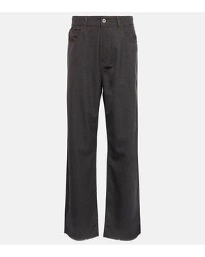 パンツ MIU MIU BLACK WOOL PANT MIU MIU - Women Wool Trousers – Atelier New York
