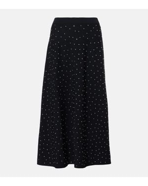 Altuzarra Gonna Midi Scaramouche Con Decorazioni - Nero
