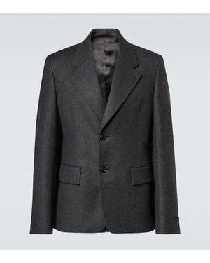 Prada Blazer Aus Wolle - Schwarz