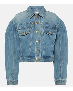 Ulla Johnson Giacca Di Jeans Cropped Cosette - Blu