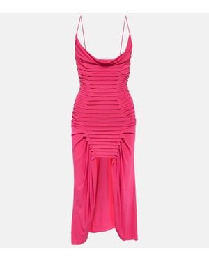 Dion Lee Robe En Crepe - Rose