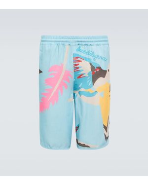 Due Diligence Printed Shorts - Blue