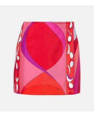 Emilio Pucci Minigonna Pesci - Rosso