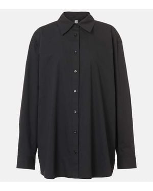 TOTEME Cotton Shirt - Black