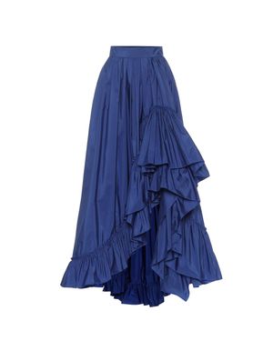 Max Mara Gonna lunga Abadan in taffetà - Blu