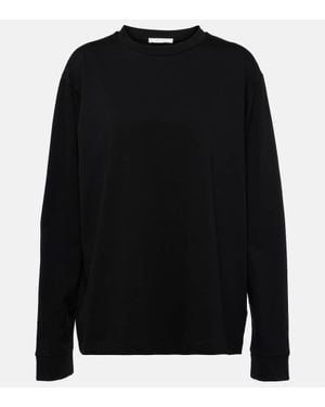 The Row Top Ciles R Aus Baumwoll-Jersey - Schwarz