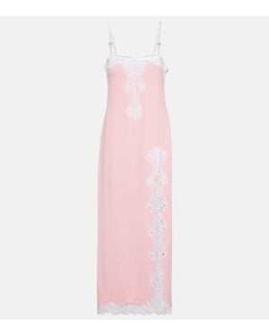Christopher Kane Slipdress Mit Spitze - Pink