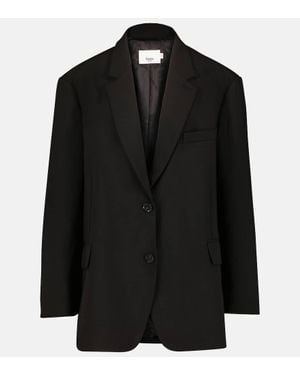Frankie Shop Bea Twill Blazer - Black
