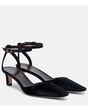 The Row Pumps Carla 45 Aus Samt - Schwarz