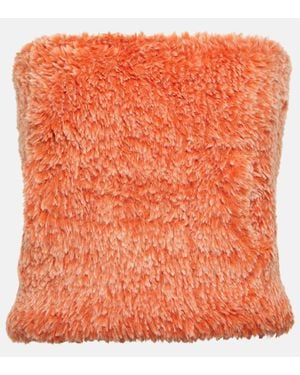 JW Anderson Bandeau-Top Aus Faux Shearling - Orange
