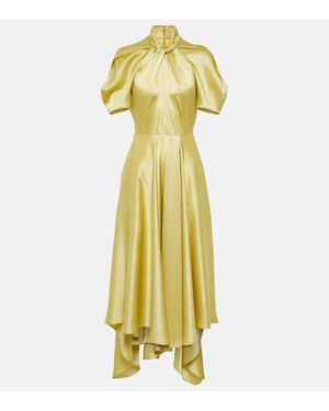 Stella McCartney Midikleid Aus Satin - Mettallic