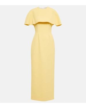 Emilia Wickstead Robe Elham Aus Crepe - Gelb