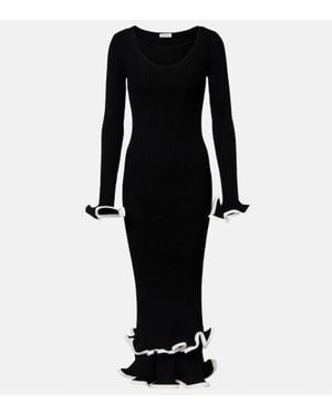 Jonathan Simkhai Midikleid Solani Aus Rippstrick - Schwarz