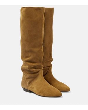 Isabel Marant Stiefel Sayla Aus Veloursleder - Braun