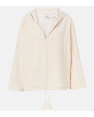 Tory Burch Pull En Jacquard De Coton Melange - Neutre
