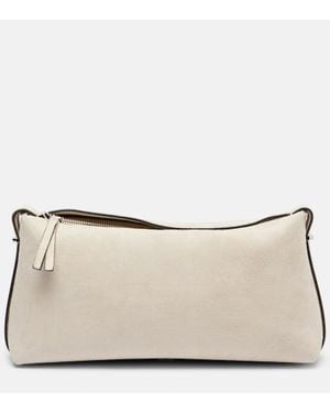 TOTEME Suede Clutch - Natural