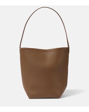 The Row Sac N/S Park Tote Medium en cuir - Marron