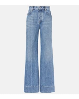 Bottega Veneta High-rise Wide-leg Jeans - Blue