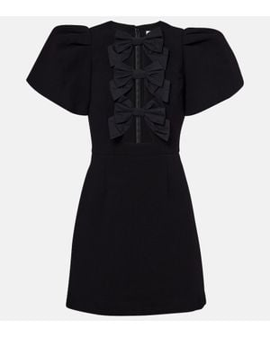 Rebecca Vallance Kaylee Bow-Detail Minidress - Black