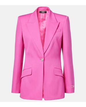 Versace Medusa Wool Blazer - Pink